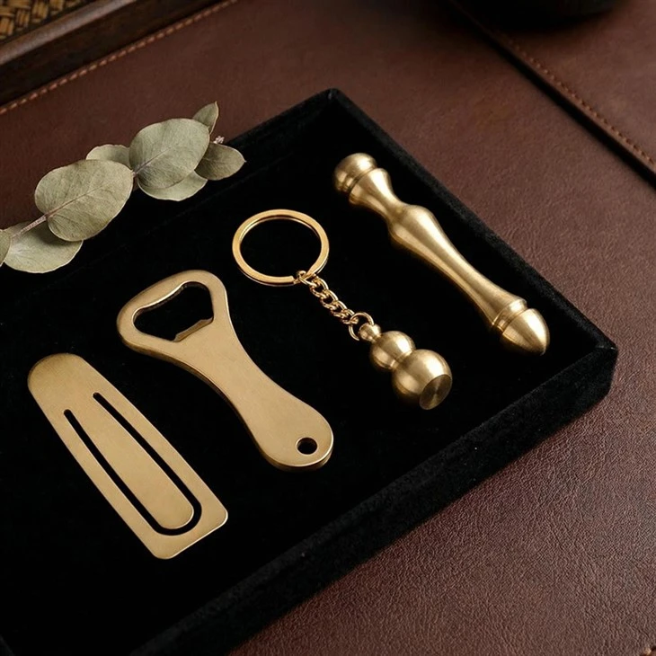 Vintage Brass Keychain high quality